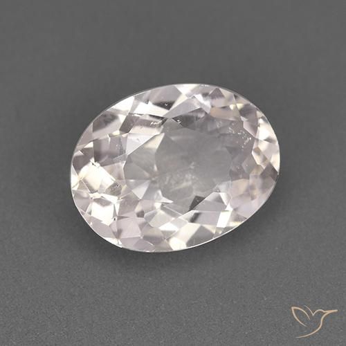 1.30 ct Pink Morganite Stone, Natural Morganite in Oval Facet Shape for Sale