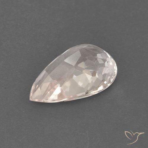 Morganite Gemstone in 9.7 x 6.3 mm Size for Sale, Morganite Stone in Medium-Light Pink Color