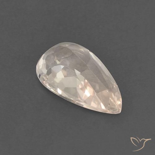 Morganite Gemstone in 10.3 x 5.9 mm Size for Sale, Morganite Stone in Salmon Pink Color