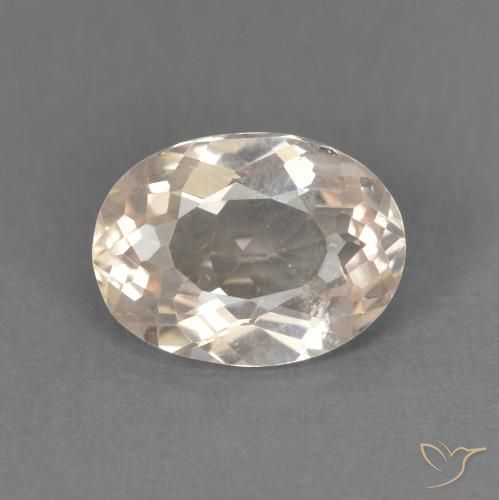 1.50ct Natural Medium Pink Morganite, Oval, VS