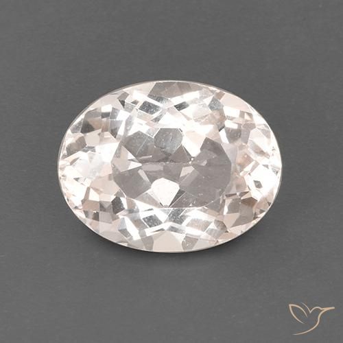 1.90ct Natural Medium-Light Pink Morganite, Oval, VS