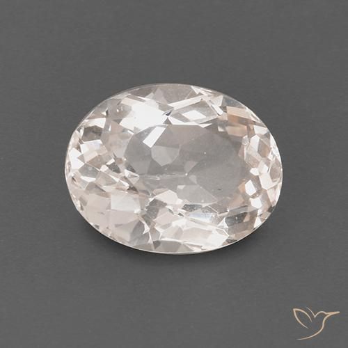 1.90 ct Pink Morganite Stone, Natural Morganite in Oval Facet Shape for Sale