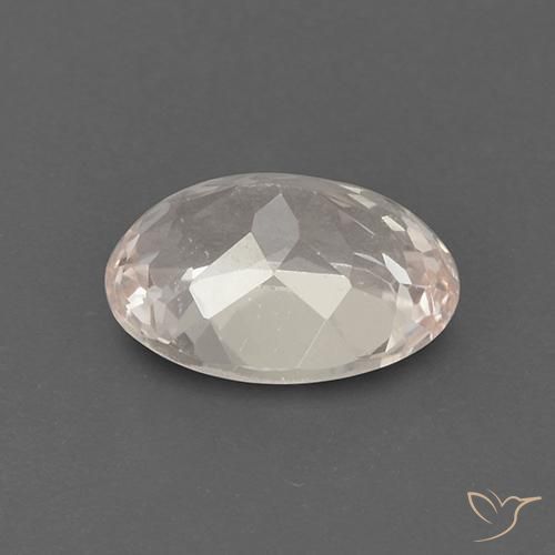 Morganite Gemstone in 9 x 7 mm (calibrated) Size for Sale, Morganite Stone in Medium-Light Pink Color