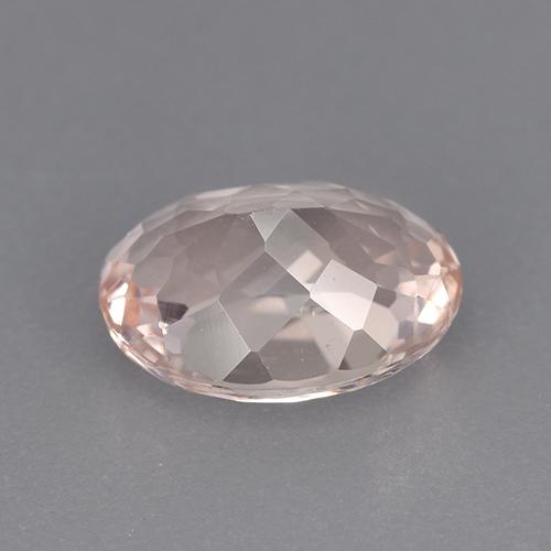 Morganite Gemstone in 9.5 x 7.3 mm Size for Sale, Morganite Stone in Flamingo Pink Color