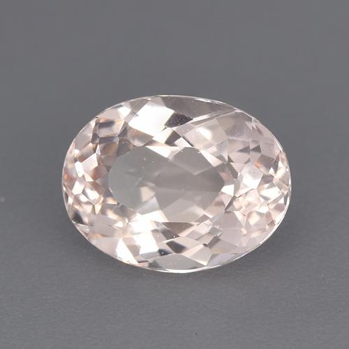2.10 ct Pink Morganite Stone, Natural Morganite in Oval Facet Shape for Sale