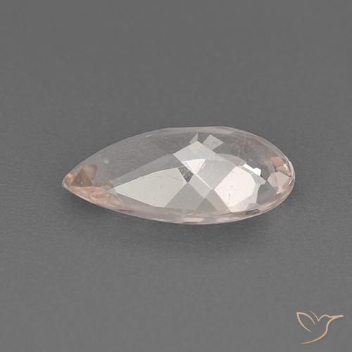Morganite Gemstone in 10.6 x 6 mm Size for Sale, Morganite Stone in Salmon Pink Color
