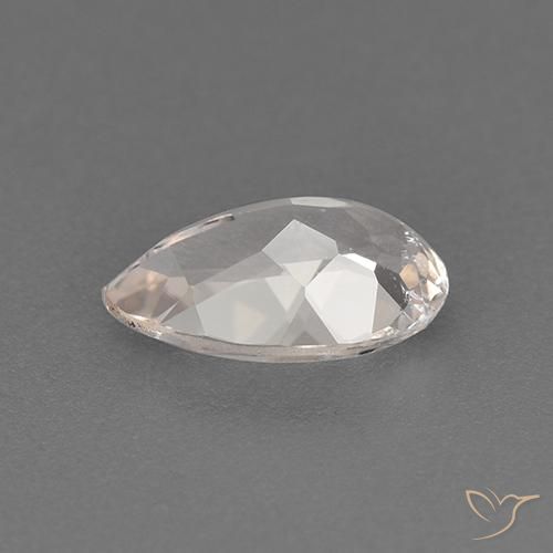 Morganite Gemstone in 8.4 x 5.3 mm Size for Sale, Morganite Stone in Very Light Pink Color