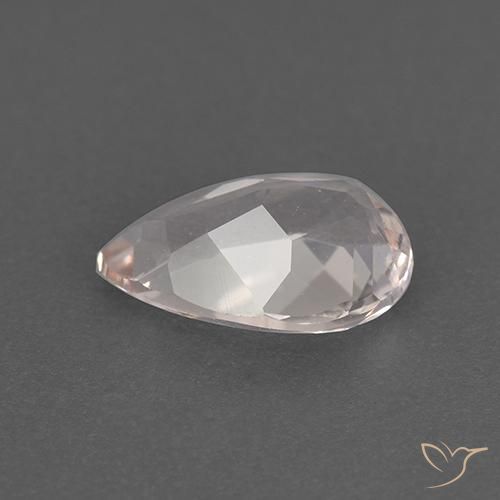 Morganite Gemstone in 8.5 x 5.9 mm Size for Sale, Morganite Stone in Flamingo Pink Color
