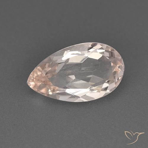 Morganita rosa de 1,54 ct, corte de pera de 10,7 x 6,3 mm de Afganistán, Photo A