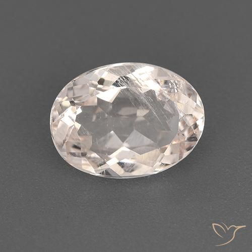 1.18ct Natural Medium-Light Pink Morganite, Oval, VS