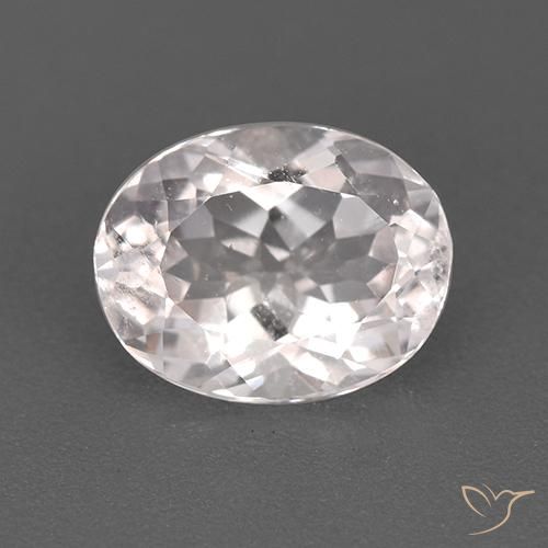 1.20ct Natural Light Pink Morganite, Oval, VS