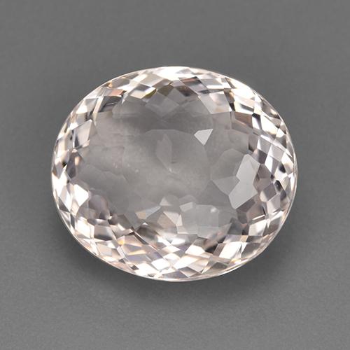 7.46 ct Pink Morganite Stone, Natural Morganite in Oval Portuguese-Cut Shape for Sale