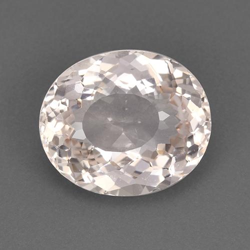 2.67 ct Pink Morganite Gemstone, Morganite Gem in Oval Portuguese-Cut Shape for Sale.