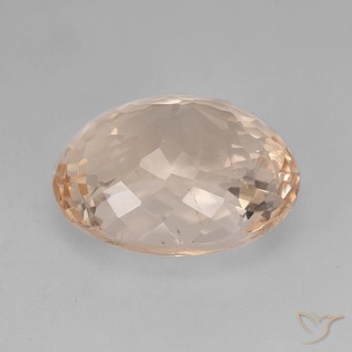 Morganite Gemstone in 12.5 x 10.4 mm Size for Sale, Morganite Stone in Medium Pink Color