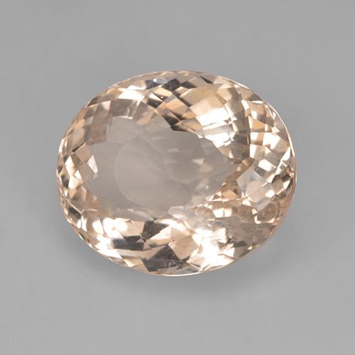 5.42 ct Pink Morganite Stone, Natural Morganite in Oval Portuguese-Cut Shape for Sale