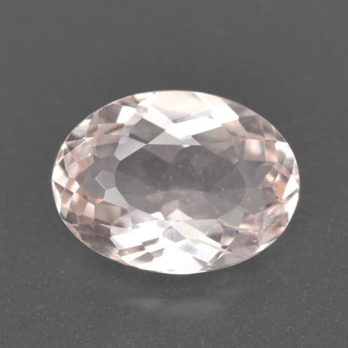 1.11 ct Pink Morganite Gemstone, Morganite Gem in Oval Facet Shape for Sale.