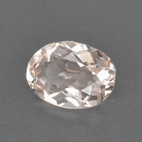 1.00 ct Pink Morganite Stone, Natural Morganite in Oval Facet Shape for Sale