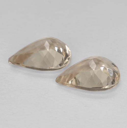 Morganite Gemstones in 8 x 6 mm (calibrated) Size for Sale, Morganite Stones in Light Golden Color