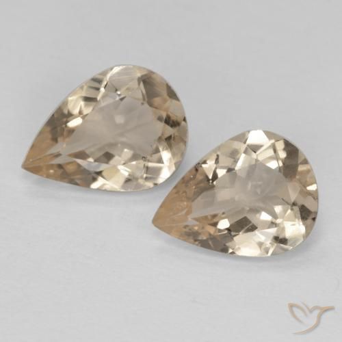 1.68 ct Yellow Morganite, 8 x 6 mm Pear Cut From Afghanistan, Photo A