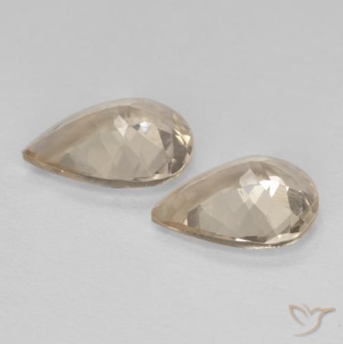 Morganite Gemstones in 8 x 6 mm (calibrated) Size for Sale, Morganite Stones in Light Golden Color