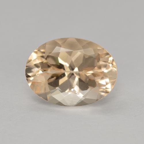 hellgolden Morganit Edelstein - 1.3ct Oval facettiert (ID: 571917)