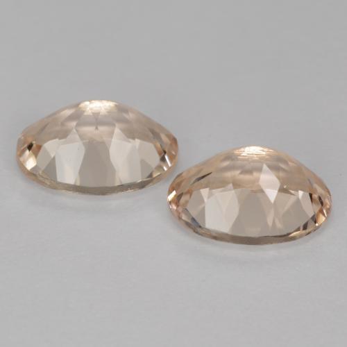 Morganite Gemstones in 8 x 6 mm (calibrated) Size for Sale, Morganite Stones in Medium Pink Color