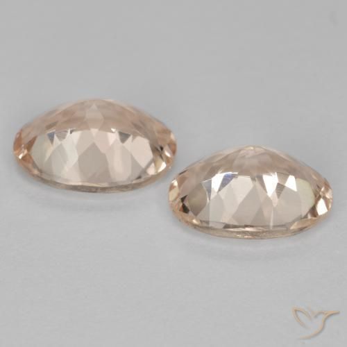 Morganite Gemstones in 8 x 6 mm (calibrated) Size for Sale, Morganite Stones in Medium Pink Color