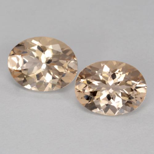 Light Golden Morganite Gem - 1.1ct Oval Facet (ID: 572309)