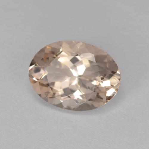 1.13 ct Pink Morganite Stone, Natural Morganite in Oval Facet Shape for Sale