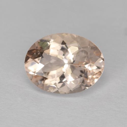 Rose moyen Morganite gemme - 1.2ct Ovale facette (ID: 572315)