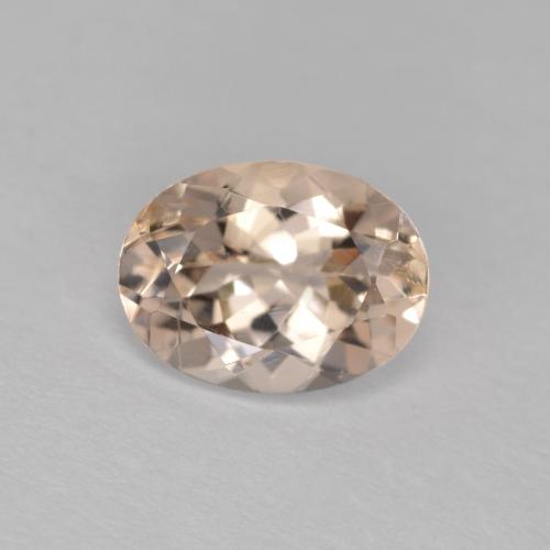 Оранжево-розовый Морганит Камень - 1.1ct Фасетный Овал (ID: 572316)