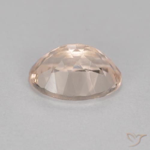 Morganite Gemstone in 8 x 6 mm (calibrated) Size for Sale, Morganite Stone in Salmon Pink Color