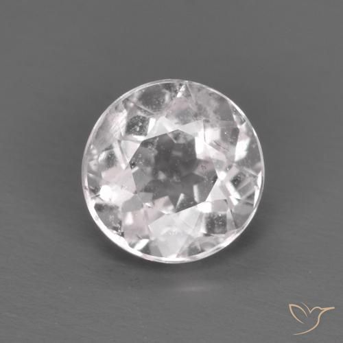 0.71ct Natural Light Pink Morganite, Round, VS