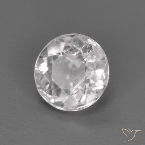 0.71 ct Pink Morganite Stone, Natural Morganite in Round Facet Shape for Sale