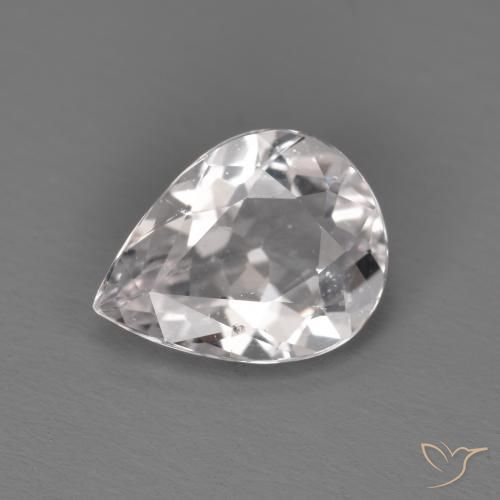 1.09ct Natural Light Pink Morganite, Pear Shape, VS