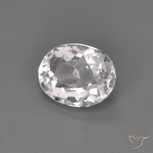0.93 ct Pink Morganite Stone, Natural Morganite in Oval Facet Shape for Sale
