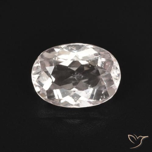 1.23ct Natural Light Pink Morganite, Oval, VS