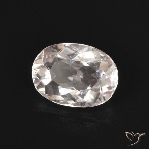 1.23 ct Pink Morganite Stone, Natural Morganite in Oval Facet Shape for Sale