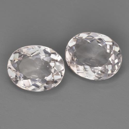 3.64 ctw Pink Morganite Stones, Natural Morganite in Oval Facet Shape for Sale