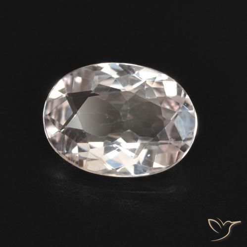 1.27 ct Pink Morganite Stone, Natural Morganite in Oval Facet Shape for Sale