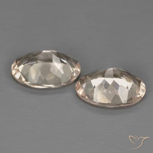 Morganite Gemstones in 8 x 6 mm (calibrated) Size for Sale, Morganite Stones in Medium Pink Color