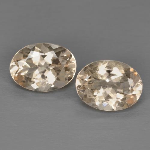 Light Golden Morganite Gem - 1.2ct Oval Facet (ID: 577841)