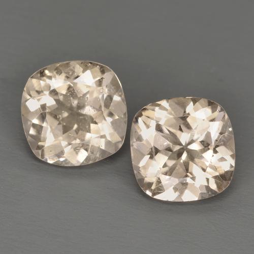 Light Neutral Orange Morganit Edelstein - 0.8ct Kissenschliff (ID: 577847)