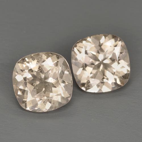 1.51 ctw Orange Morganite Stones, Natural Morganite in Cushion-Cut Shape for Sale