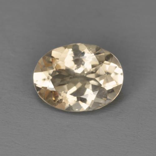 Светло-золотистый Морганит Камень - 1ct Фасетный Овал (ID: 578043)