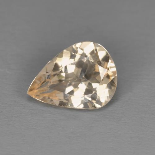 Dorato chiaro Morganite Gem - 1ct Sfaccettatura a pera (ID: 578046)