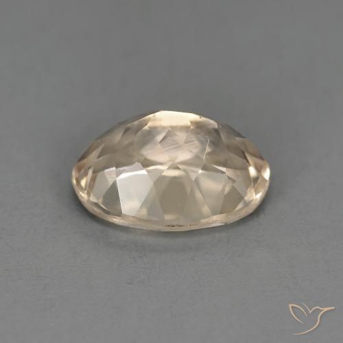 Morganite Gemstone in 8 x 6 mm (calibrated) Size for Sale, Morganite Stone in Light Golden Color
