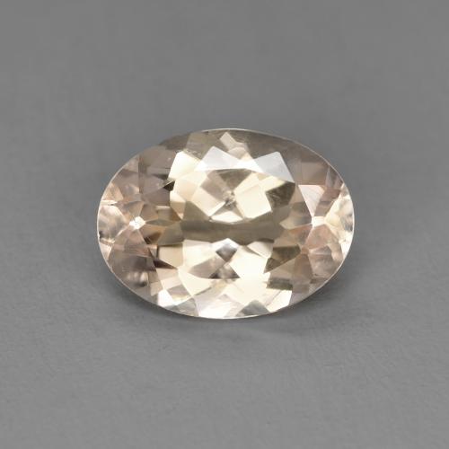 Rose très clair Morganite gemme - 1.1ct Ovale facette (ID: 578713)