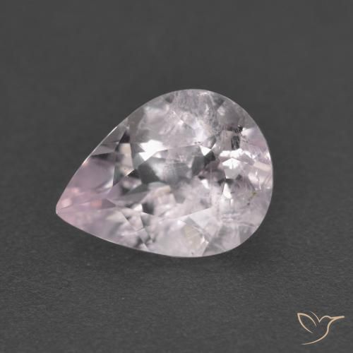 1.19ct Natural Light Pink Morganite, Pear Shape, VS-SI