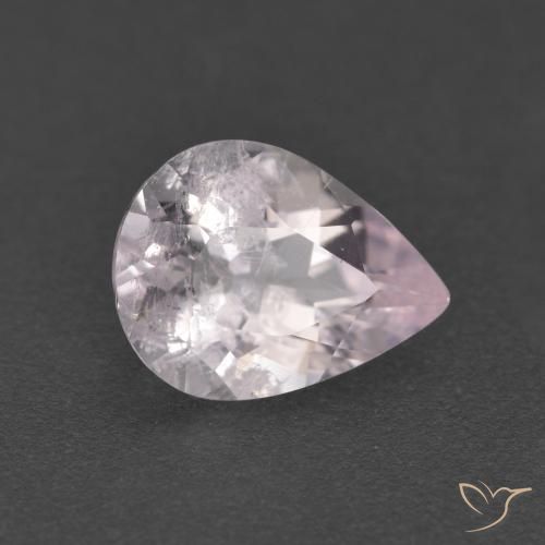 1.19 ct Pink Morganite Stone, Natural Morganite in Pear Facet Shape for Sale